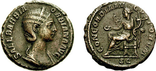 orbiana roman coin as